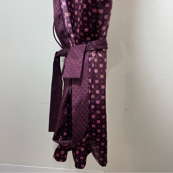 Vintage Victorias Secret Robe Womens One Size O/S Sleepwear Belt Burgundy new. - Picture 5 of 8